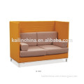 KL-S161A modern design best price factory OEM general leather fabric set customized green material office sofa